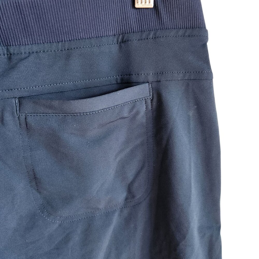 Athleta Shorts Blue Teal 10 Tall 10T Women's Pockets Cuffed 5" Inseam - Picture 6 of 7